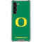 University of Oregon Yellow O on Green Galaxy S24 FE Clear Case
